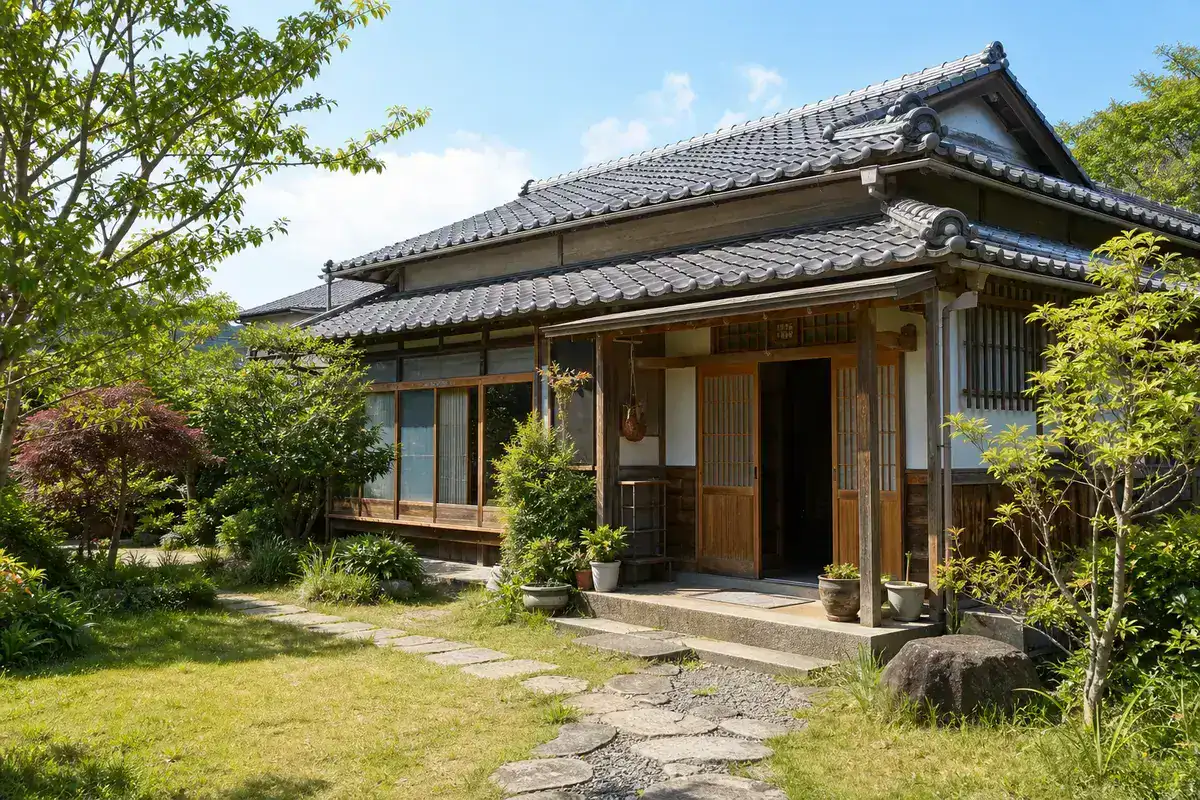 手入れされた古民家の外観